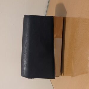 Vtg Black Purse Handbag Gold Chain Strap Hollywood Retro Crossbody Bag .